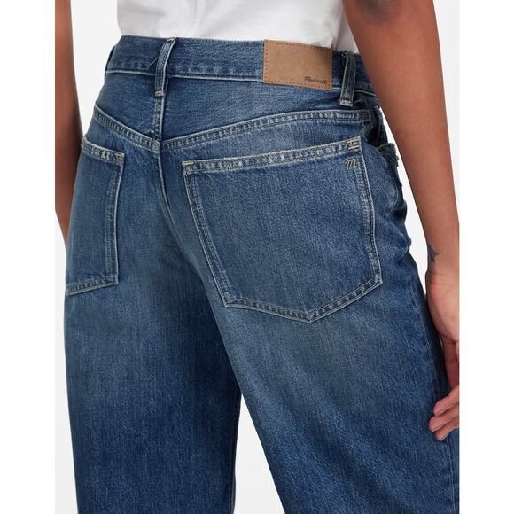 Madewell Low-Slung Baggy Crop Jeans Size 26 Croswell - Picture 5 of 15